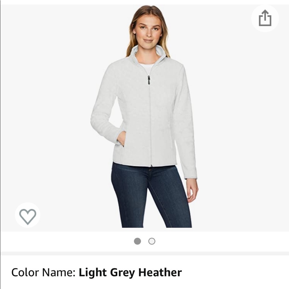 Full zip polar fleece jacket